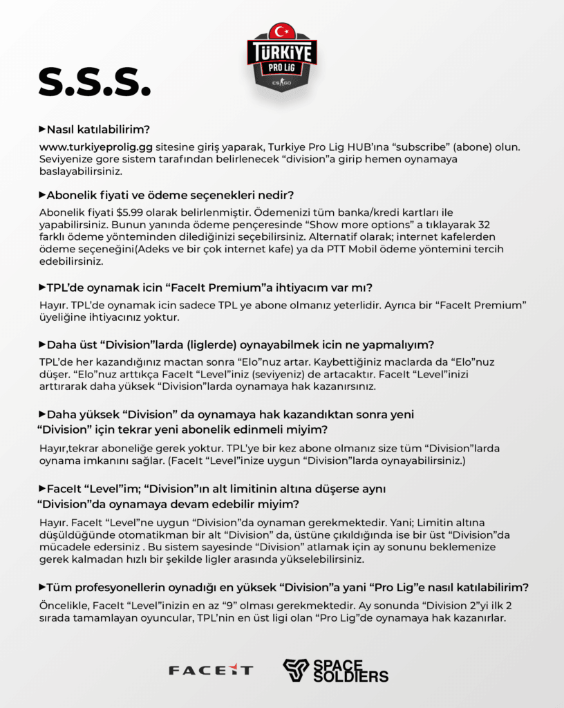 TPL Sıkça Sorulan Sorular
