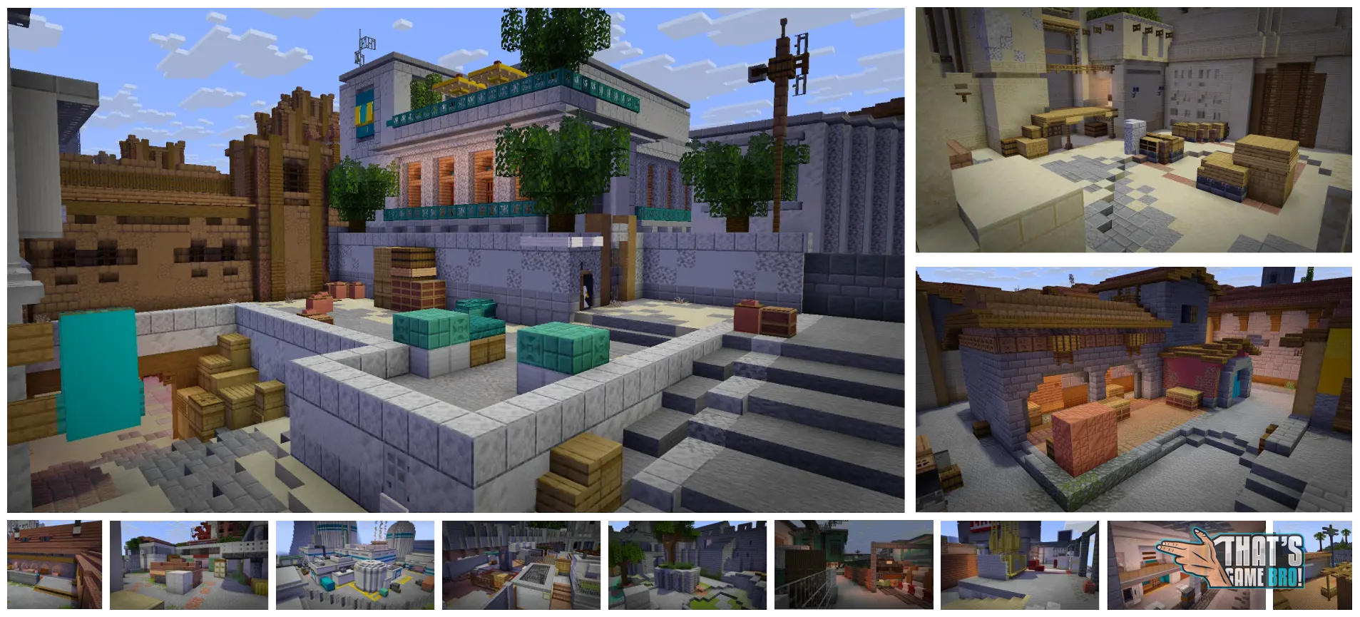 CounterMine 2'de Minecraft'a taşınan CS2 haritaları