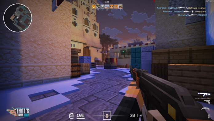 Minecraft'ta CS2: CounterMine 2'de AK-47 ile oynanış